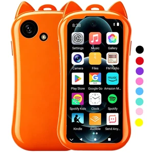 Kids MP3 Player with Spotify and Parental Controls, MP3 Player for Kids with Bluetooth and WiFi, Mini Android Music Player with Audible & Audiobooks, MP4 Player for Children -Orange Kids MP3 Player with Spotify and Parental Controls, MP3 Player for Kids with Bluetooth and WiFi, Mini Android Music Player with Audible & Audiobooks, MP4 Player for Children -Orange
