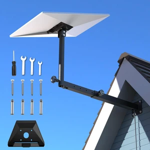 Adjustable Starlink Mount for Standard 4/4X/Gen 3, Starlink Pole Mount with Starlink Gen 3 Pipe Adapter, Heavy Duty Starlink Long Wall Mounting Kit Adjustable Starlink Mount for Standard 4/4X/Gen 3, Starlink Pole Mount with Starlink Gen 3 Pipe Adapter, Heavy Duty Starlink Long Wall Mounting Kit