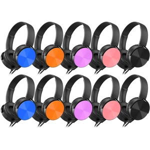 10 Pack Kids Headphones, Wired Classroom Headphones for K-12 Schools Durable student headphones with 3.5mm jack, foldable design for school, computer labs, library and online learning 10 Pack Kids Headphones, Wired Classroom Headphones for K-12 Schools Durable student headphones with 3.5mm jack, foldable design for school, computer labs, library and online learning