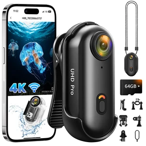 Body Camera 4K (64GB), 2026 Ready Upgraded Vlogging Action Camera WiFi Mini Body Cam with Waterproof Case, Wearable POV Camera for Horse Riding Motorcycle Skiing Snowboarding Vlogging Body Camera 4K (64GB), 2026 Ready Upgraded Vlogging Action Camera WiFi Mini Body Cam with Waterproof Case, Wearable POV Camera for Horse Riding Motorcycle Skiing Snowboarding Vlogging