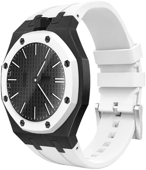 Luxury Aluminum Case Band Mod Kit Compatible with AP Swatch Royal Pop for Men Women, Lightweight Shockproof Aluminum Bumper Case with Sport Silicone Replacement Strap Luxury Aluminum Case Band Mod Kit Compatible with AP Swatch Royal Pop for Men Women, Lightweight Shockproof Aluminum Bumper Case with Sport Silicone Replacement Strap