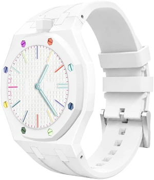 Luxury Aluminum Case Band Mod Kit Compatible with AP Swatch Royal Pop for Men Women, Lightweight Shockproof Aluminum Bumper Case with Sport Silicone Replacement Strap Luxury Aluminum Case Band Mod Kit Compatible with AP Swatch Royal Pop for Men Women, Lightweight Shockproof Aluminum Bumper Case with Sport Silicone Replacement Strap