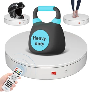 12.6In Remote Motorized Electric Turntable Rotating Display Stand Rotating Platform Photography Turntable motorized lazy susan base giratoria para for Photography,3D Scanner,(Load Range:88~300lbs) 12.6In Remote Motorized Electric Turntable Rotating Display Stand Rotating Platform Photography Turntable motorized lazy susan base giratoria para for Photography,3D Scanner,(Load Range:88~300lbs)