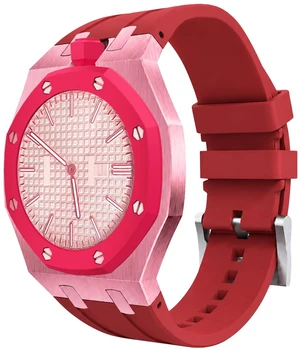 Luxury Aluminum Case Band Mod Kit Compatible with AP Swatch Royal Pop for Men Women, Lightweight Shockproof Aluminum Bumper Case with Sport Silicone Replacement Strap Luxury Aluminum Case Band Mod Kit Compatible with AP Swatch Royal Pop for Men Women, Lightweight Shockproof Aluminum Bumper Case with Sport Silicone Replacement Strap