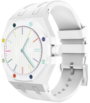 Luxury Aluminum Case Band Mod Kit Compatible with AP Swatch Royal Pop for Men Women, Lightweight Shockproof Aluminum Bumper Case with Sport Silicone Replacement Strap Luxury Aluminum Case Band Mod Kit Compatible with AP Swatch Royal Pop for Men Women, Lightweight Shockproof Aluminum Bumper Case with Sport Silicone Replacement Strap