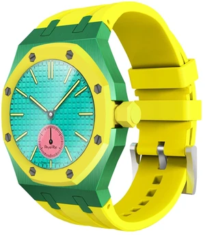 Luxury Aluminum Case Band Mod Kit Compatible with AP Swatch Royal Pop for Men Women, Lightweight Shockproof Aluminum Bumper Case with Sport Silicone Replacement Strap Luxury Aluminum Case Band Mod Kit Compatible with AP Swatch Royal Pop for Men Women, Lightweight Shockproof Aluminum Bumper Case with Sport Silicone Replacement Strap