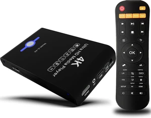 4K Ultra HD Media Player 2-in-1 HDD Enclosure for USB Drives and MicrosD Cards- Plays Digital Signage, H.265/HEVC H.264/AVC MP4 MKV Videos Etc,Auto Play and Resume,Supports 2"/2.5"/3" SATA HDD 4K Ultra HD Media Player 2-in-1 HDD Enclosure for USB Drives and MicrosD Cards- Plays Digital Signage, H.265/HEVC H.264/AVC MP4 MKV Videos Etc,Auto Play and Resume,Supports 2"/2.5"/3" SATA HDD