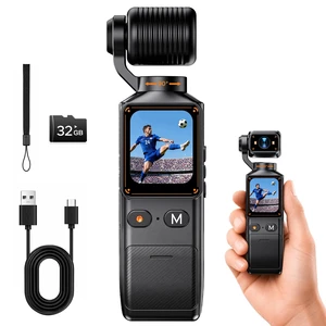 2K Vlogging Camera with 360° Rotating Lens, Pocket Camera with 32GB TF Card Handheld Pocket, WiFi App, 7-Hour Battery, 1.69-Inch Screen, 4X Digital Zoom, for YouTube, TikTok, Travel 2K Vlogging Camera with 360° Rotating Lens, Pocket Camera with 32GB TF Card Handheld Pocket, WiFi App, 7-Hour Battery, 1.69-Inch Screen, 4X Digital Zoom, for YouTube, TikTok, Travel