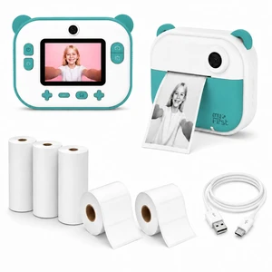 Insta Wi, Instant Print Camera for Kids, 12MP, WiFi Version, Teal 1080P video, ink-free thermal printing, microSD card support, gift for boys and girls ages 4-12 Insta Wi, Instant Print Camera for Kids, 12MP, WiFi Version, Teal 1080P video, ink-free thermal printing, microSD card support, gift for boys and girls ages 4-12