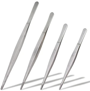 4-Piece 304 Stainless Steel Tweezers Set (712 Inches, Straight & Serrated) | Blunt Rounded Tips Suitable for Cooking, Baking, Crafting, Aquariums, and Terrariums 4-Piece 304 Stainless Steel Tweezers Set (712 Inches, Straight & Serrated) | Blunt Rounded Tips Suitable for Cooking, Baking, Crafting, Aquariums, and Terrariums