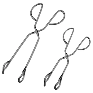 Stainless Steel Kitchen Scissor Tongs (10-inch & 13-inch, 2-Piece Set) Sturdy, Durable, and Comfortable Non-Slip Grip; Ideal for Cooking, Grilling, and Serving Stainless Steel Kitchen Scissor Tongs (10-inch & 13-inch, 2-Piece Set) Sturdy, Durable, and Comfortable Non-Slip Grip; Ideal for Cooking, Grilling, and Serving