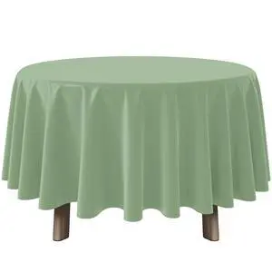 1Pcs Sage Green Plastic Tablecloths Round Light Green Tablecloth Waterproof Disposable Round Sage Table Cover for Birthday Bridal Wedding Baby Shower Party Decorations,84Inch 1Pcs Sage Green Plastic Tablecloths Round Light Green Tablecloth Waterproof Disposable Round Sage Table Cover for Birthday Bridal Wedding Baby Shower Party Decorations,84Inch