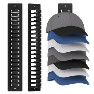 Hat Racks,Wall-Mounted Hat Organizer for Closet Bedroom RV Living Room - Holds 38 Caps with 3 Usage & 2 Installation Options.2-Pack Hat Racks,Wall-Mounted Hat Organizer for Closet Bedroom RV Living Room - Holds 38 Caps with 3 Usage & 2 Installation Options.2-Pack