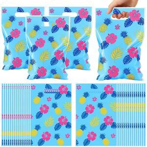 30 Pcs Hawaiian Party Bags with Handles Hibiscus Tropical Theme | Birthday Summer Goodie Gift Supplies, Cartoon Floral Design for Luau Celebrations, Treat Favor Bags for Adults 30 Pcs Hawaiian Party Bags with Handles Hibiscus Tropical Theme | Birthday Summer Goodie Gift Supplies, Cartoon Floral Design for Luau Celebrations, Treat Favor Bags for Adults