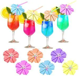 50PCS Umbrella Straws,Drink Umbrellas for Hawaiian,Tropical,Luau,Tiki Party | Mini Parasol for Cocktail Decoration: Margarita, Pina Colada,Summer Beverages 50PCS Umbrella Straws,Drink Umbrellas for Hawaiian,Tropical,Luau,Tiki Party | Mini Parasol for Cocktail Decoration: Margarita, Pina Colada,Summer Beverages