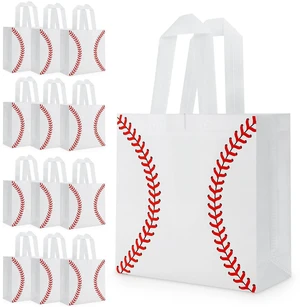 12 Pcs Baseball Gift Bags with Handles Baseball Party Favor Bags Reusable Non Woven Candy Treat Goodie Bag for Kids Sports Game Day Birthday Baby Shower Decorations Baseball Party Supplies 12 Pcs Baseball Gift Bags with Handles Baseball Party Favor Bags Reusable Non Woven Candy Treat Goodie Bag for Kids Sports Game Day Birthday Baby Shower Decorations Baseball Party Supplies