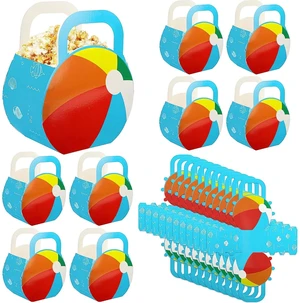 20 Pcs Beach Ball Party Favors Treat Boxes, Summer Beach Ball Paper Candy Gift Boxes, Pools Party Decoration Treat Favor Boxes with Handles for Summer Pool Beaches Parties Supplies 20 Pcs Beach Ball Party Favors Treat Boxes, Summer Beach Ball Paper Candy Gift Boxes, Pools Party Decoration Treat Favor Boxes with Handles for Summer Pool Beaches Parties Supplies