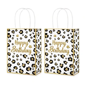 16Pcs Cheetah Print Party Favor Bags Handles Safari Goodie Bags | White Leopard Happy Birthday Candy Treat Gift Bags with Handles for Jungle Safari Birthday Party Favors Supplies 16Pcs Cheetah Print Party Favor Bags Handles Safari Goodie Bags | White Leopard Happy Birthday Candy Treat Gift Bags with Handles for Jungle Safari Birthday Party Favors Supplies