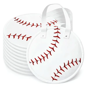 10 Inch Baseball Gift Bags with Handles - 10 Pcs Round Baseball Party Favor Bags, Softballs Non-Woven Gift Handbags for Goodies Candy Snacks & SportsThemed Birthday Party Supplies 10 Inch Baseball Gift Bags with Handles - 10 Pcs Round Baseball Party Favor Bags, Softballs Non-Woven Gift Handbags for Goodies Candy Snacks & SportsThemed Birthday Party Supplies