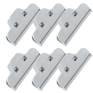 Chip Clips Bag Clips for Food,6 Pcs Grey Wide Bag Clip for Food Storage Chip Clips Bag Clips for Food,6 Pcs Grey Wide Bag Clip for Food Storage