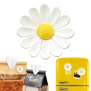 Daisy Chip Clips Magnetic,Decorative Fridge Magnets for Chip Bag Clips | Magnetic Food Bag Clips,Reusable,Cute Chip Clips with Removable Petals, Perfect for Sealing Snacks, Bread, and Coffee Bags. Daisy Chip Clips Magnetic,Decorative Fridge Magnets for Chip Bag Clips | Magnetic Food Bag Clips,Reusable,Cute Chip Clips with Removable Petals, Perfect for Sealing Snacks, Bread, and Coffee Bags.