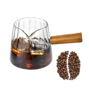 6OZ Espresso Cups, Glass Espresso Shot Measuring Cup with V-Shaped Mouth, Markings in both oz& ml 6OZ Espresso Cups, Glass Espresso Shot Measuring Cup with V-Shaped Mouth, Markings in both oz& ml