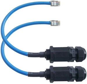M20 RJ45 Cat6 IP68 Waterproof Panel Mount Connector Shielded Male to Female Ethernet Coupler Field Installable Network Cable Adapter for Outdoor IP Cameras 2PCS M20 RJ45 Cat6 IP68 Waterproof Panel Mount Connector Shielded Male to Female Ethernet Coupler Field Installable Network Cable Adapter for Outdoor IP Cameras 2PCS