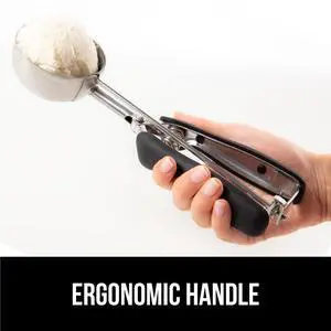 304 Stainless Steel Cookie Scoop, 2 TBSP Scooper, Black | #40 Size, Soft Grip Handle, Easy Dough Release, Create Even Portions, Multipurpose Melon Baller, Meatball Food Spring Scoops 304 Stainless Steel Cookie Scoop, 2 TBSP Scooper, Black | #40 Size, Soft Grip Handle, Easy Dough Release, Create Even Portions, Multipurpose Melon Baller, Meatball Food Spring Scoops
