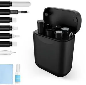 Multi-Tool iPhone Cleaning Kit,Cell Phone Cleaning Repair & Recovery for iPhone & iPad(Type C)Charging Port,Lightning Cables&Connectors,Easy to Store & Carry Design,Black Multi-Tool iPhone Cleaning Kit,Cell Phone Cleaning Repair & Recovery for iPhone & iPad(Type C)Charging Port,Lightning Cables&Connectors,Easy to Store & Carry Design,Black