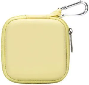 Mini-Portable Hard Shell Square Earbuds Case for Apple EarPods/Samsung Galaxy Wired/Wireless Earbuds, Cell Phone Accessories Organizer with Carabiner for Earphones Mini-Portable Hard Shell Square Earbuds Case for Apple EarPods/Samsung Galaxy Wired/Wireless Earbuds, Cell Phone Accessories Organizer with Carabiner for Earphones