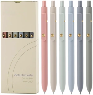 Gel Pens,6 Pcs 0.5mm Retractable Quick Dry Black Ink Pens | Fine Point Smooth Writing Pens for Nurses,Teachers,Cute Stationery Office&School Supplies,Gifts for Women Gel Pens,6 Pcs 0.5mm Retractable Quick Dry Black Ink Pens | Fine Point Smooth Writing Pens for Nurses,Teachers,Cute Stationery Office&School Supplies,Gifts for Women