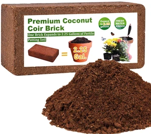 Organic Coco Coir 1 Pcs Compressed Coconut Coir Brick Coconut Fiber Husk Substrate Mulch Coconut Bark Core Growing Medium Peat Moss Soil High Nutrition for Plants Gardening Seed Starting Soil Mix Organic Coco Coir 1 Pcs Compressed Coconut Coir Brick Coconut Fiber Husk Substrate Mulch Coconut Bark Core Growing Medium Peat Moss Soil High Nutrition for Plants Gardening Seed Starting Soil Mix