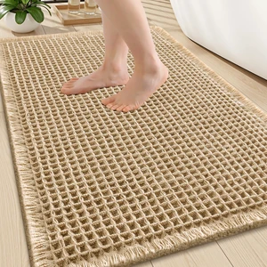 Waffle Bath Mat 30X20, Extra Soft Absorbent Bathroom Rugs, Brown | Non Slip Machine Washable Quick Dry Bath Rugs for Bathroom Floor, Tub, Shower, Home Decor Accessories Waffle Bath Mat 30X20, Extra Soft Absorbent Bathroom Rugs, Brown | Non Slip Machine Washable Quick Dry Bath Rugs for Bathroom Floor, Tub, Shower, Home Decor Accessories