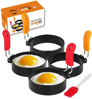 3.5 inch Egg Rings for Frying Eggs,4 Pack Non-Stick Egg Patty Maker, Pancake Mold for Indoor Camping Breakfast Sandwiches Egg Mcmuffins (4 pack, 3.5inch) 3.5 inch Egg Rings for Frying Eggs,4 Pack Non-Stick Egg Patty Maker, Pancake Mold for Indoor Camping Breakfast Sandwiches Egg Mcmuffins (4 pack, 3.5inch)