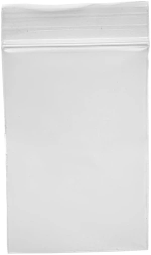 Displays 100-Pack 2 Mil Transparent Small Plastic Clear Resealable Poly Bags (3 x 4 Inch) perfect for storing miscellaneous tiny items like beads, jewelry, and other small parts. Displays 100-Pack 2 Mil Transparent Small Plastic Clear Resealable Poly Bags (3 x 4 Inch) perfect for storing miscellaneous tiny items like beads, jewelry, and other small parts.