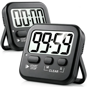 2 Pack Digital Timer for Kids Classroom Kitchen Timers for Cooking | With 2*AAA Battery, Count Up / Down, Loud Alarm & Silent FlashLight Mode, Magnetic Back, Kickstand, School Teacher Supplies 2 Pack Digital Timer for Kids Classroom Kitchen Timers for Cooking | With 2*AAA Battery, Count Up / Down, Loud Alarm & Silent FlashLight Mode, Magnetic Back, Kickstand, School Teacher Supplies