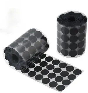 Self Adhesive Dots, 200Pcs(100 Pair Sets) 1 Inch Diameter Strong Self Adhesive Dots Nylon Sticky Back Coins Hook Loop Strips, Small Circle Dots Stickers Tapes, Black Self Adhesive Dots, 200Pcs(100 Pair Sets) 1 Inch Diameter Strong Self Adhesive Dots Nylon Sticky Back Coins Hook Loop Strips, Small Circle Dots Stickers Tapes, Black
