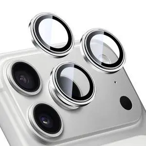 Camera Lens Protector for iPhone 17 Pro & 17 Pro Max, Silver | AR+AF, 9H Tempered Glass, Individual Metal Ring, Anti Glare, Fall Protection, Camera Screen Cover Camera Lens Protector for iPhone 17 Pro & 17 Pro Max, Silver | AR+AF, 9H Tempered Glass, Individual Metal Ring, Anti Glare, Fall Protection, Camera Screen Cover