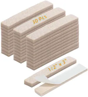 Felt Strips with Adhesive Backing for Furniture - Felt Furniture Pads for Hardwood Floors, Furniture Chair Feet Felt Pads, Furniture Floor Protector Sliders 30 Pcs 3 x 1/2" Rectangular Beige Felt Strips with Adhesive Backing for Furniture - Felt Furniture Pads for Hardwood Floors, Furniture Chair Feet Felt Pads, Furniture Floor Protector Sliders 30 Pcs 3 x 1/2" Rectangular Beige