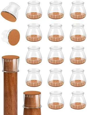 24 Pcs Chair Leg Floor Protectors for Hardwood Floors | Silicone Chair Feet Covers with Felt Pads, Anti-Scratch & Noise-Reducing Furniture Sliders, Fit Round Legs(1.3" to 1.97") 24 Pcs Chair Leg Floor Protectors for Hardwood Floors | Silicone Chair Feet Covers with Felt Pads, Anti-Scratch & Noise-Reducing Furniture Sliders, Fit Round Legs(1.3" to 1.97")
