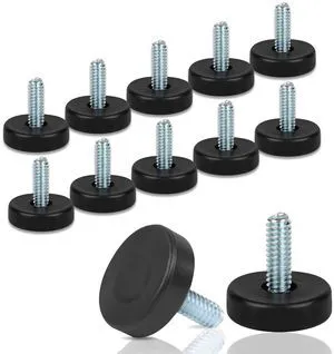 1/4" Thread Furniture Feet Levelers, 12 PCS Adjustable Furniture Feet | Threaded Screw in, Leveling Feet Screw On Furniture Glide Leveling for Table, Cabinets, Chairs, Stool Legs 1/4" Thread Furniture Feet Levelers, 12 PCS Adjustable Furniture Feet | Threaded Screw in, Leveling Feet Screw On Furniture Glide Leveling for Table, Cabinets, Chairs, Stool Legs