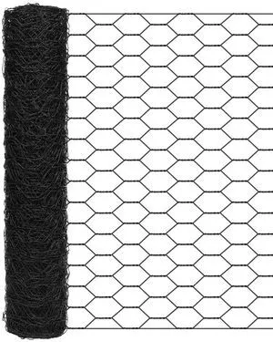 Garden Poultry Black Chicken Wire - 13.7 '' × 157 '' Chicken Wire for Crafts, Garden Fence Animal Barrier, 0.8 inch Mesh Poultry Netting Fence, Pet/Rabbit/Chicken Wire Fencing Garden Poultry Black Chicken Wire - 13.7 '' × 157 '' Chicken Wire for Crafts, Garden Fence Animal Barrier, 0.8 inch Mesh Poultry Netting Fence, Pet/Rabbit/Chicken Wire Fencing
