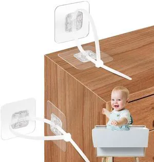 No Drill Furniture Anchors Adhesive (10 Packs) for Baby Proofing, Adjustable Anti-Tip Furniture Wall Safety Straps for Child, Keep Toddlers & Pets Safe from Falling Furniture Like Dresser & Bookshelf No Drill Furniture Anchors Adhesive (10 Packs) for Baby Proofing, Adjustable Anti-Tip Furniture Wall Safety Straps for Child, Keep Toddlers & Pets Safe from Falling Furniture Like Dresser & Bookshelf