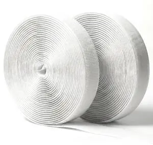 (26ft x 0.75in) White Velcro Strips with Adhesive, Double Rolls of Heavy Duty Self Adhesive Tape with Backing (26ft x 0.75in) (26ft x 0.75in) White Velcro Strips with Adhesive, Double Rolls of Heavy Duty Self Adhesive Tape with Backing (26ft x 0.75in)