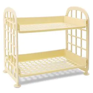 Desktop Rack Cosmetic Stationery Storage Holder, 2-Tier Multifunctional Plastic Shelf Makeup Organizer for Skincare Office Kitchen Bedroom Bathroom Home (Lemon Yellow) Desktop Rack Cosmetic Stationery Storage Holder, 2-Tier Multifunctional Plastic Shelf Makeup Organizer for Skincare Office Kitchen Bedroom Bathroom Home (Lemon Yellow)