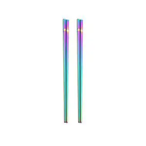 Stainless Steel Chopsticks,Reusable ,Dishwasher Safe , Easy to Use2 PCS,Rainbow Stainless Steel Chopsticks,Reusable ,Dishwasher Safe , Easy to Use2 PCS,Rainbow