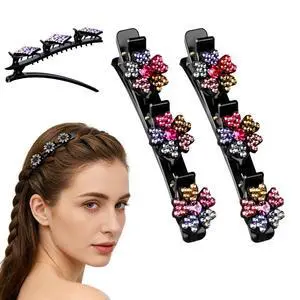 Sparkling Crystal Stone Braided Hair Clips, 2026 New Rhinestone Hair Clips Hair Braid Clips, Girls/Women Hair Accessories for Styling Sectioning (22#) Sparkling Crystal Stone Braided Hair Clips, 2026 New Rhinestone Hair Clips Hair Braid Clips, Girls/Women Hair Accessories for Styling Sectioning (22#)
