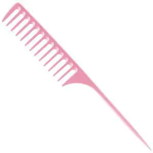 Wide Tooth Rat Tail Comb for Curly Hair Wet Comb Detangling Parting Hair Comb for Women Men Hair Stylist - Pink Wide Tooth Rat Tail Comb for Curly Hair Wet Comb Detangling Parting Hair Comb for Women Men Hair Stylist - Pink