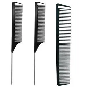 3 Pcs Rat Tail Comb Parting Combs for Braids Barber Styling Combs Carbon Fiber Teasing Stainless Steel Pintail Comb for Women Men Fine Teeth Salon Hairdressing Hair Care Tools 3 Pcs Rat Tail Comb Parting Combs for Braids Barber Styling Combs Carbon Fiber Teasing Stainless Steel Pintail Comb for Women Men Fine Teeth Salon Hairdressing Hair Care Tools