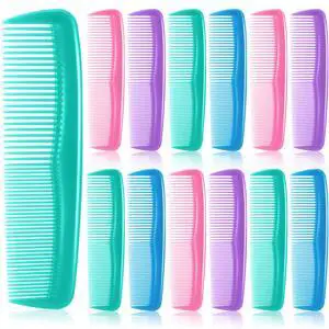 24 Pack 4 Colors Pocket Hair Combs, 5 Inch Double Side Fine Tooth | For Men Barber Beard Mustache Grooming, Unbreakable Plastic Bulk, Salon Home Travel Hotel Hairdressing Hairbrush 24 Pack 4 Colors Pocket Hair Combs, 5 Inch Double Side Fine Tooth | For Men Barber Beard Mustache Grooming, Unbreakable Plastic Bulk, Salon Home Travel Hotel Hairdressing Hairbrush
